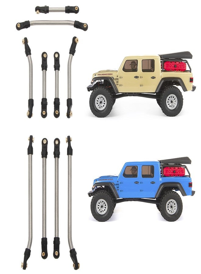 MEUS Racing SCX24 Links High Clearance Chassis Links Steering Links Set 10pcs 155mm Wheelbase for SCX24 Gladiator AXI00005 1/24 RC Crawler Car - Image 1